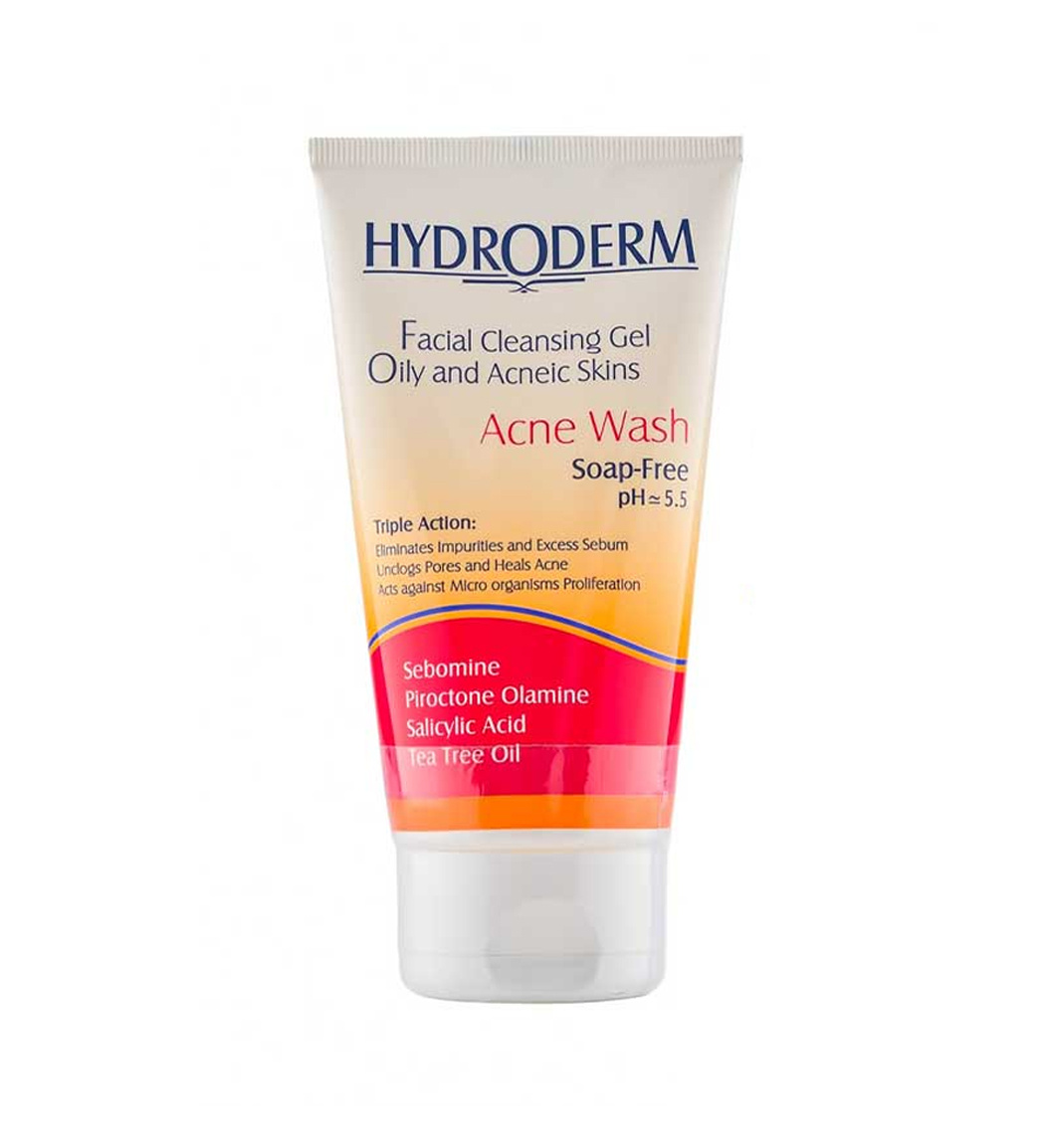 ژل شستشوي صورت پوست چرب هیدرودرم ACNE WASH HYDRODERM